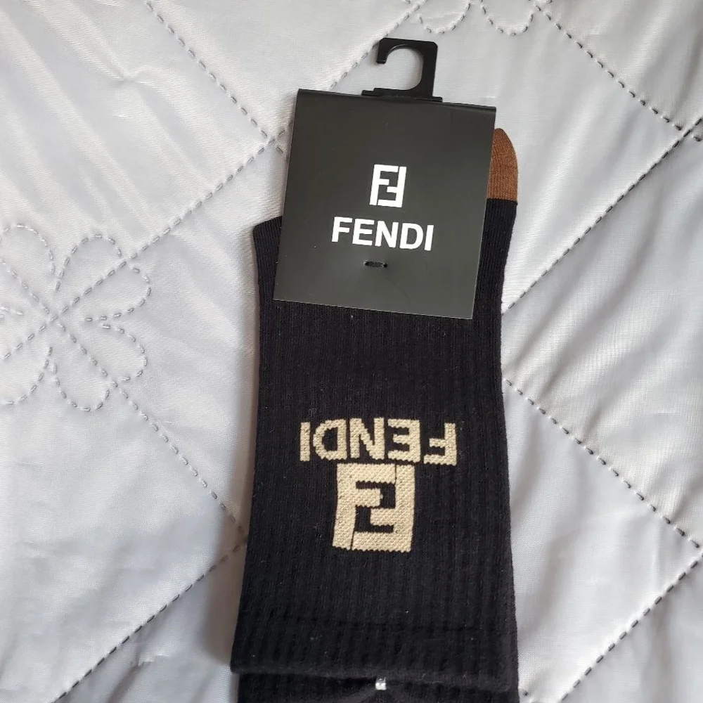 Thick Black and Brown Unisex Womens Socks 7-10